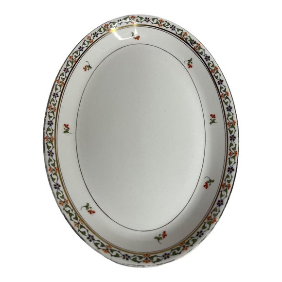 Vintage John Haddock Sons Royal Vitreous England Small Serving Tray Platter 11.5 - Picture 5 of 9